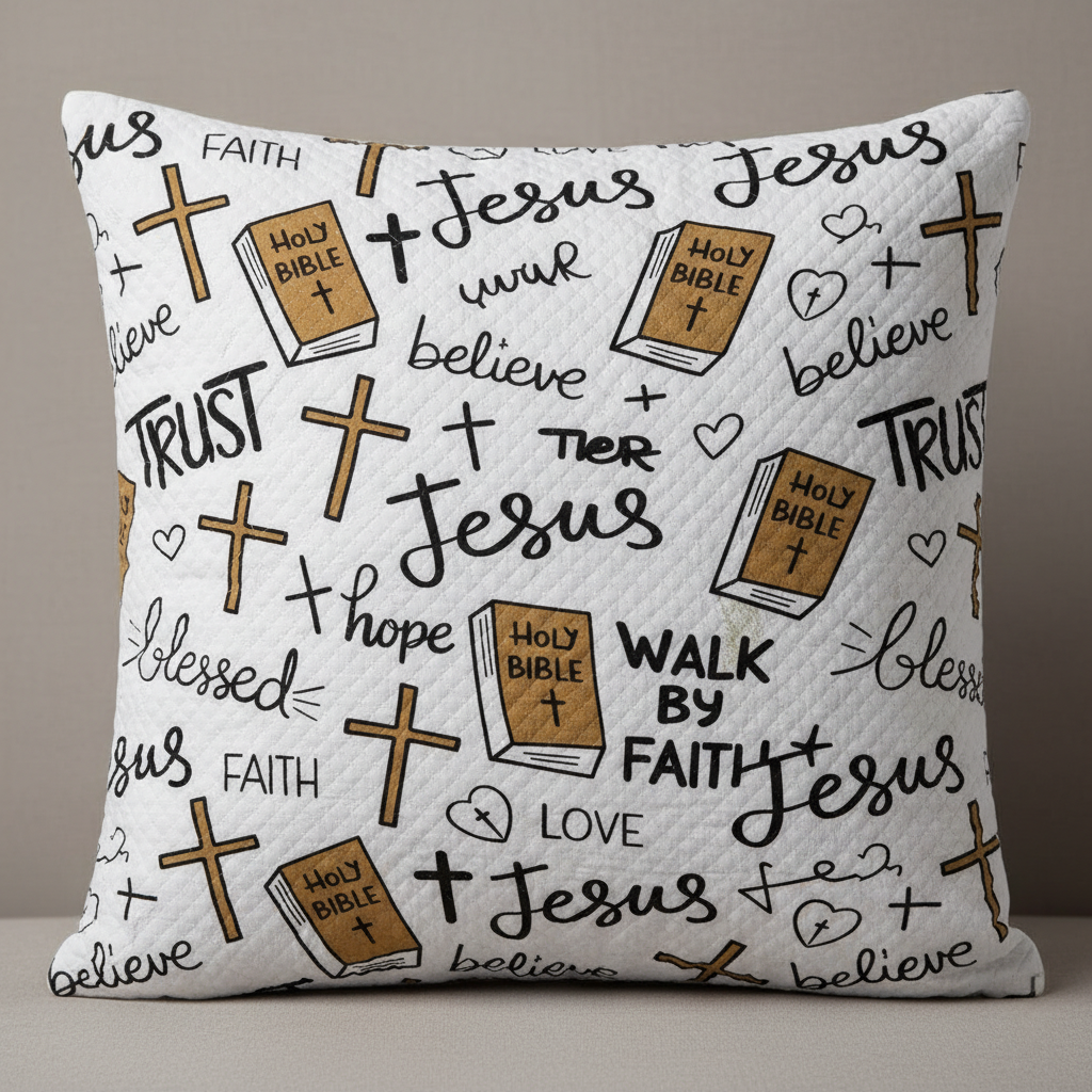 Peaceful Faithful WJ0403004CL Quilt Pillow Case