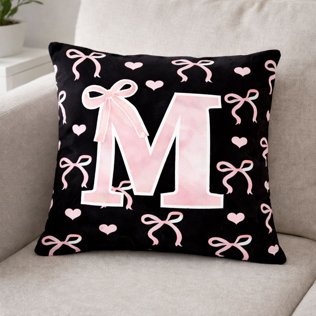 Sweetheart Ribbon Monogram WN0303004CL Pillow Case