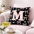 Sweetheart Ribbon Monogram WN0303004CL Pillow Case