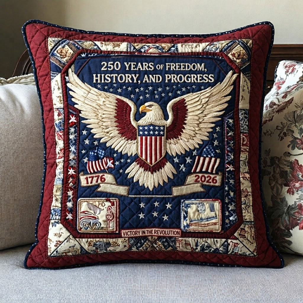 250 Years of Freedom USA Heritage WN0104002CL Quilted Pillow Case