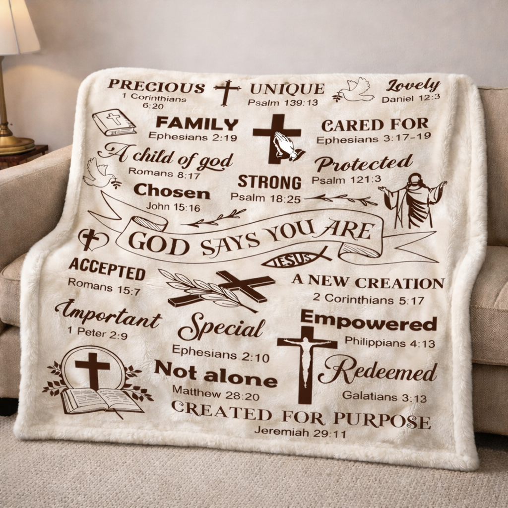 God Affirmed CP2901002CL Fleece Blanket