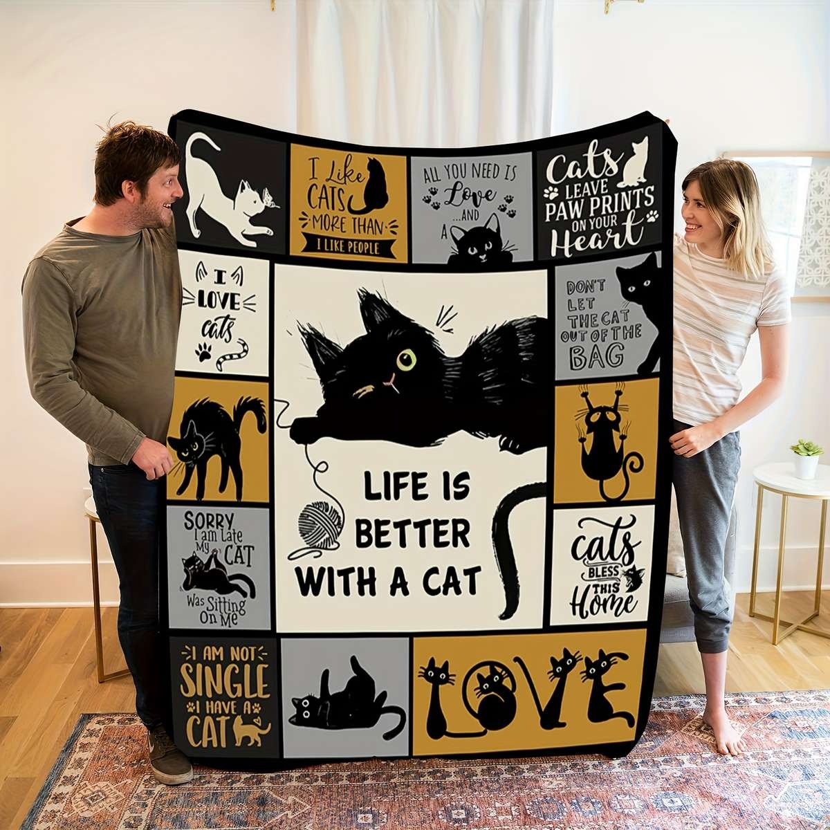 Cute Cat XR2901001CL Fleece Blanket