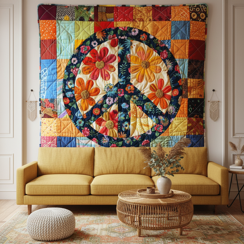 Hippie Patchwork WJ1603001CL Quilt Blanket