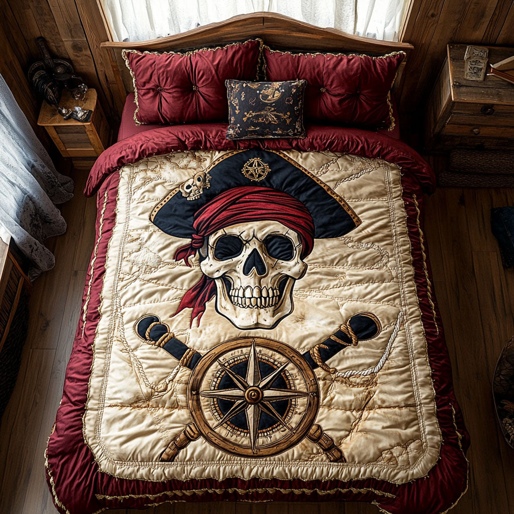 Crimson Pirate CP2301002CL Quilted Bedding Set