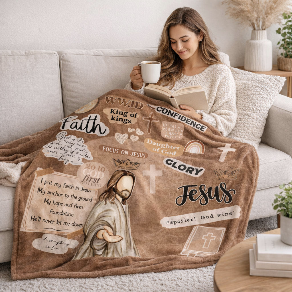 Faith In Jesus WN0203001CL Fleece Blanket