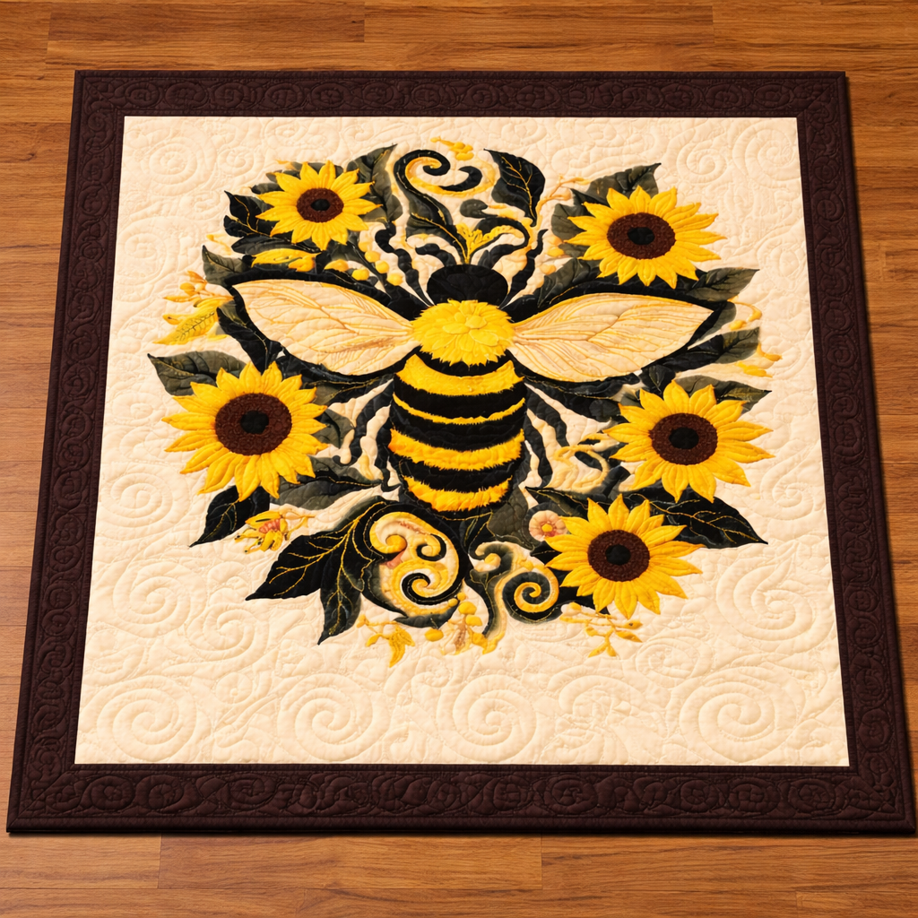 Bee & Sunflower KL0403002CL Quilt