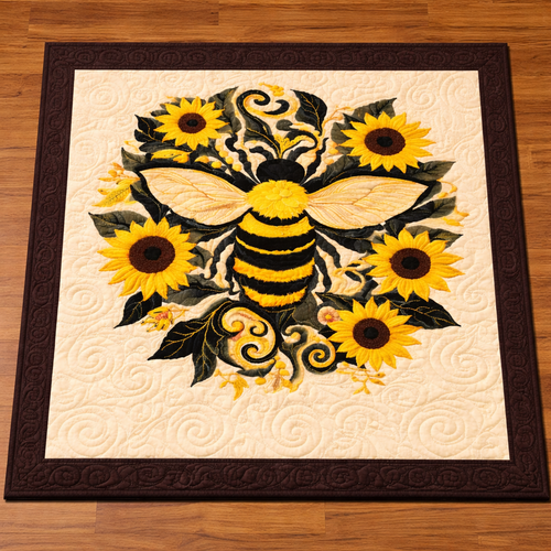Bee & Sunflower KL0403002CL Quilt