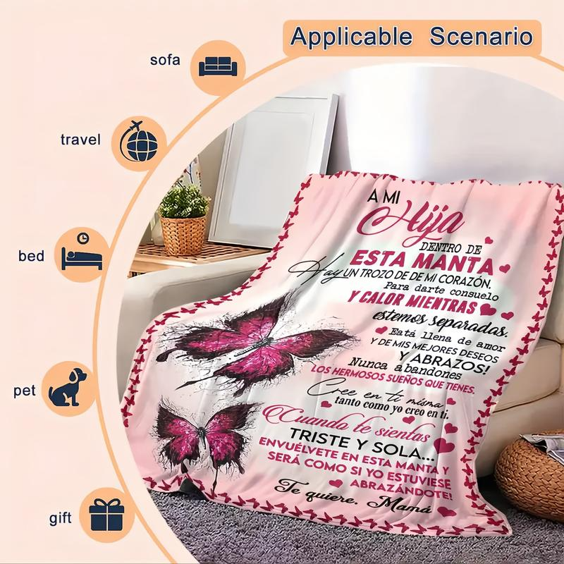 Daughter Blanket from Mama&Papa XR2503002CL Fleece Blanket