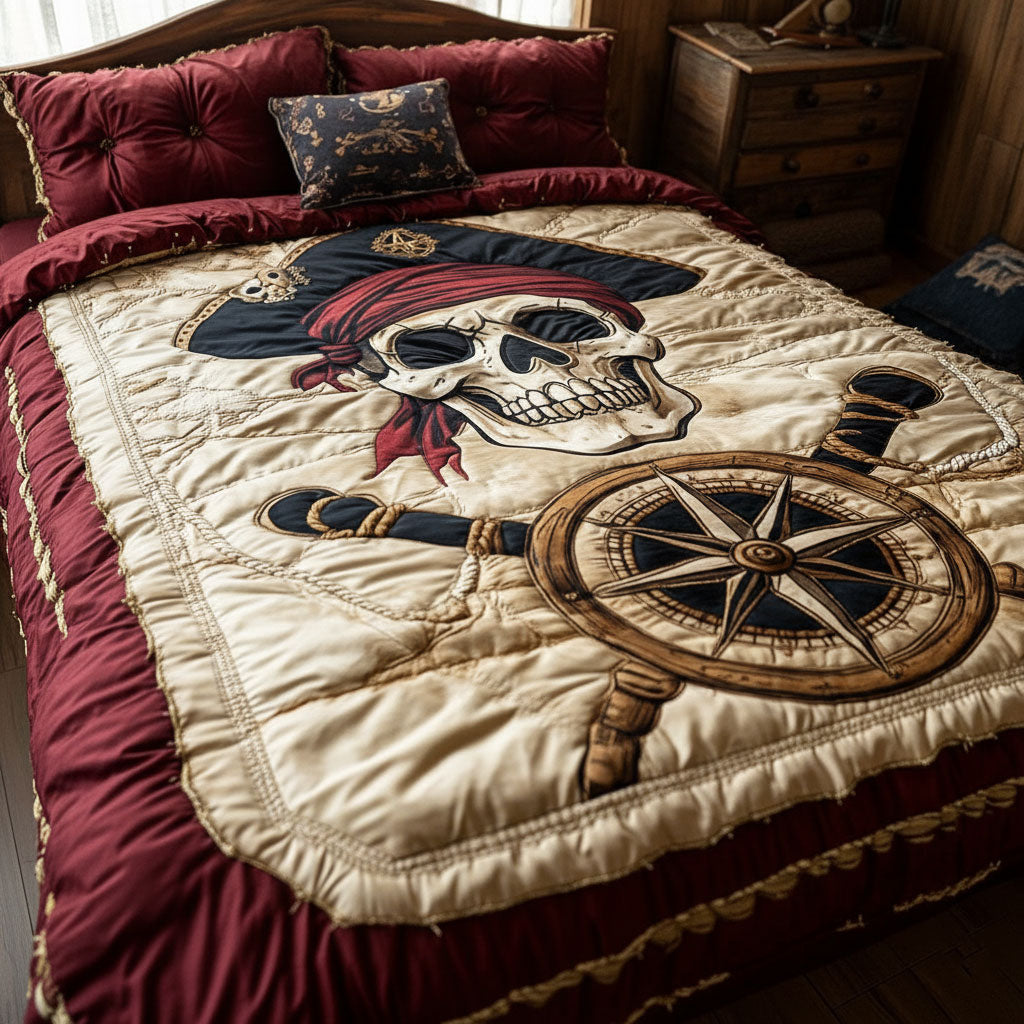 Crimson Pirate CP2301002CL Quilted Bedding Set