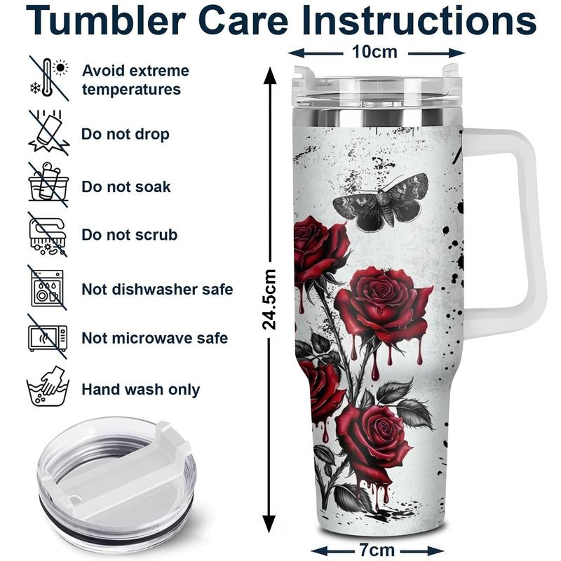Skull Spread Those Pages XR2602001CL Tumbler with Handle