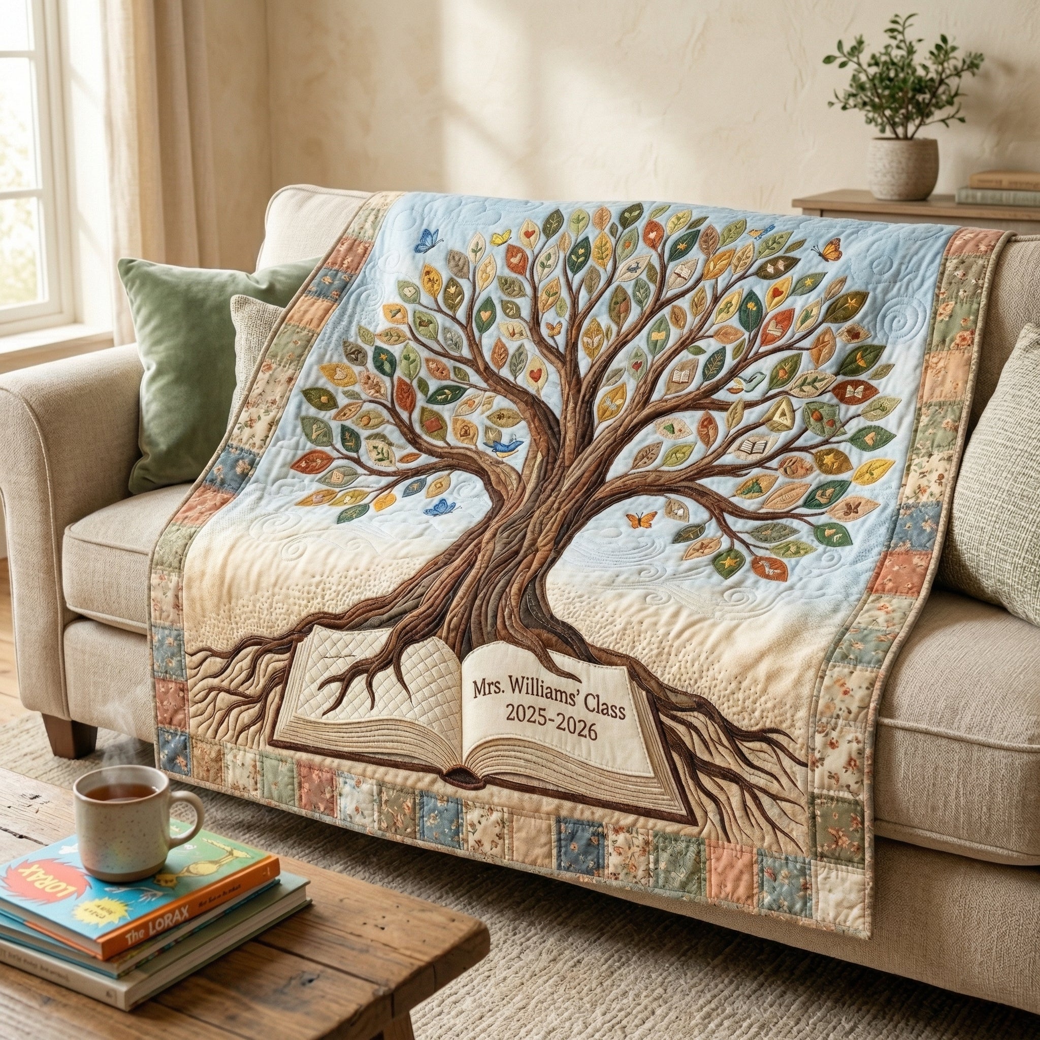 Personalized Her Roots Their Wings XR0304002CL Quilt Blanket