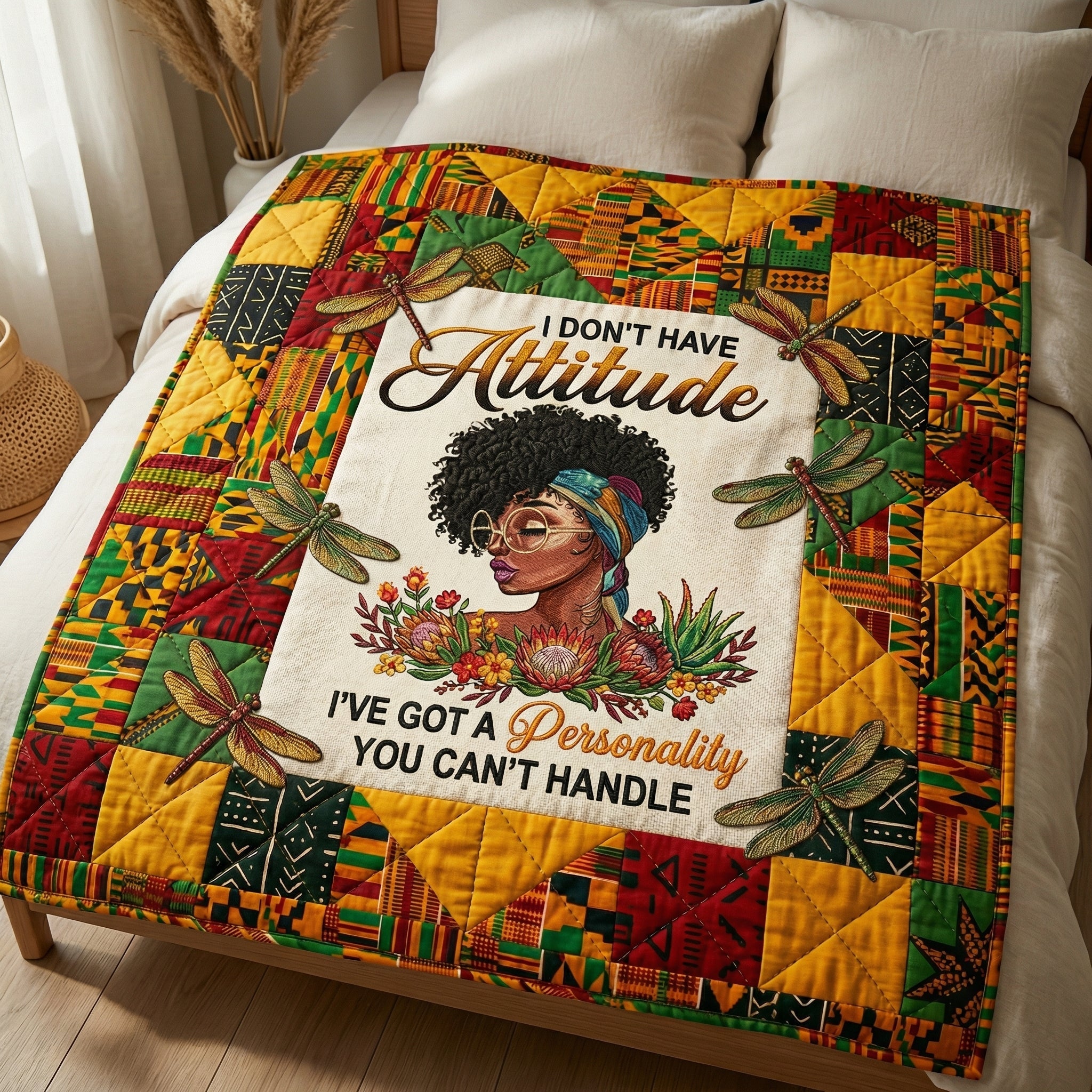 No Attitude Just Personality XR3003002CL Quilt Blanket