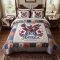 America 250th Anniversary Eagle Pride WN0404003CL Duvet Cover Set