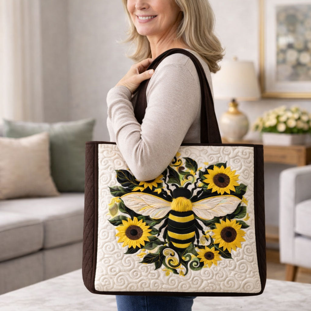 Bee & Sunflower KL0303006CL Quilted Tote Bag