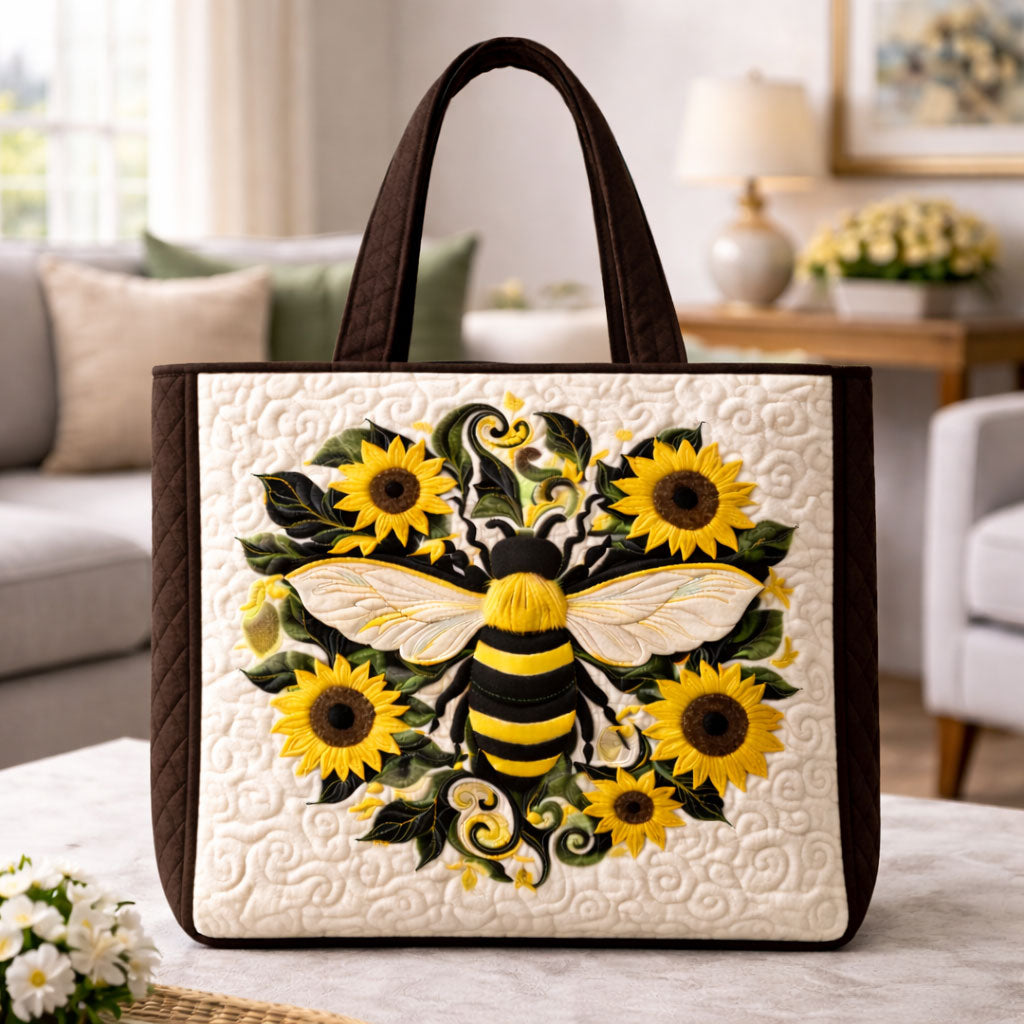 Bee & Sunflower KL0303006CL Quilted Tote Bag