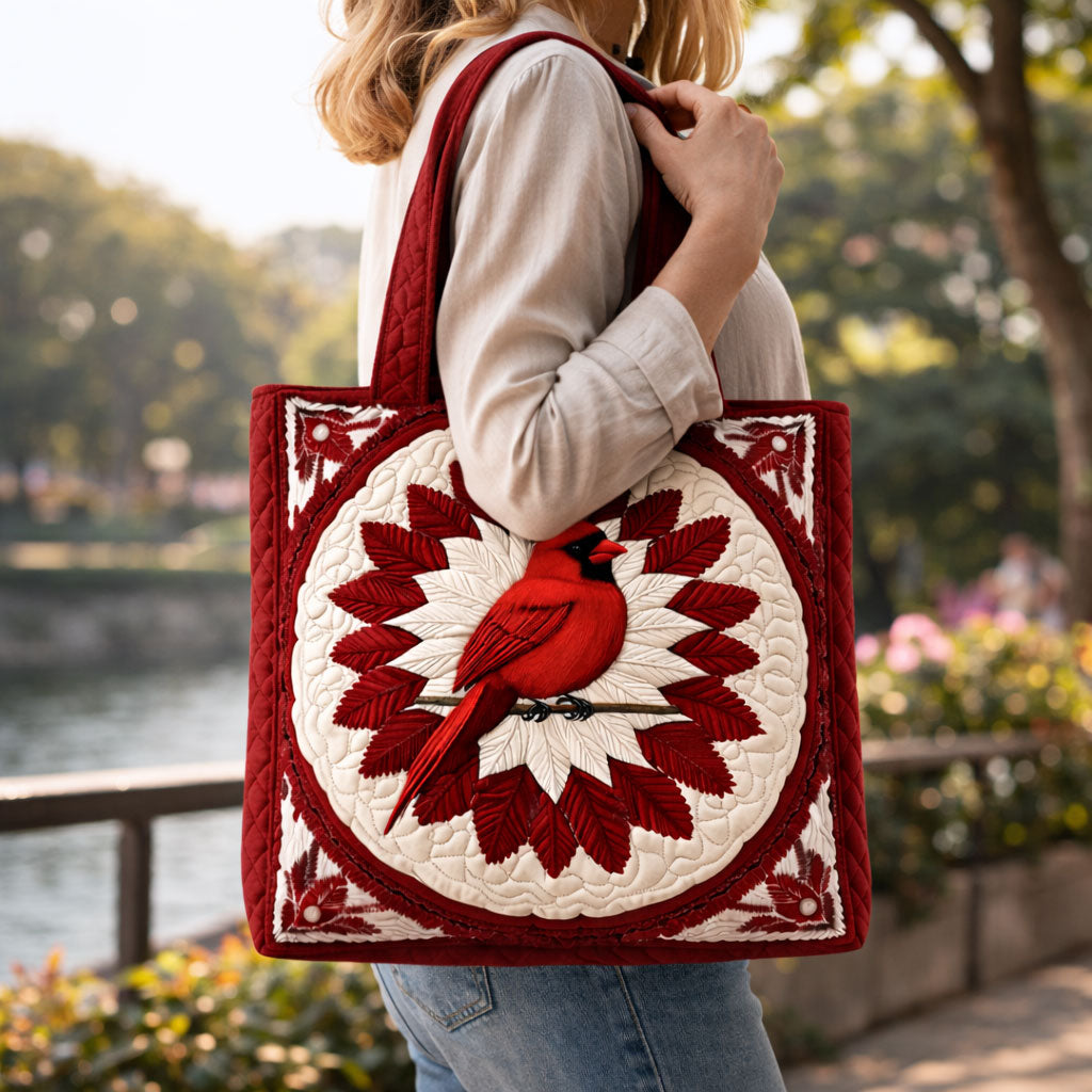Cardinal of Hope KL0303004CL Quilted Tote Bag