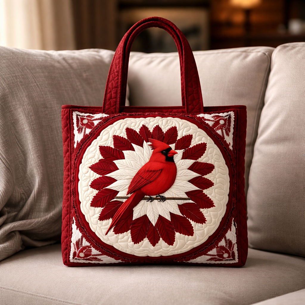 Cardinal of Hope KL0303004CL Quilted Tote Bag