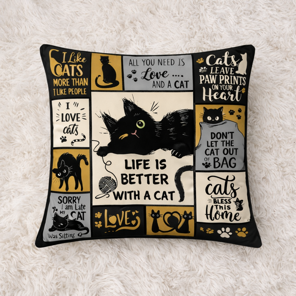 Cute Cat XR0303001CL Pillow Case