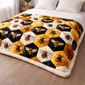 Queen Bee XR0403001CL Faux Fur Throw Blanket