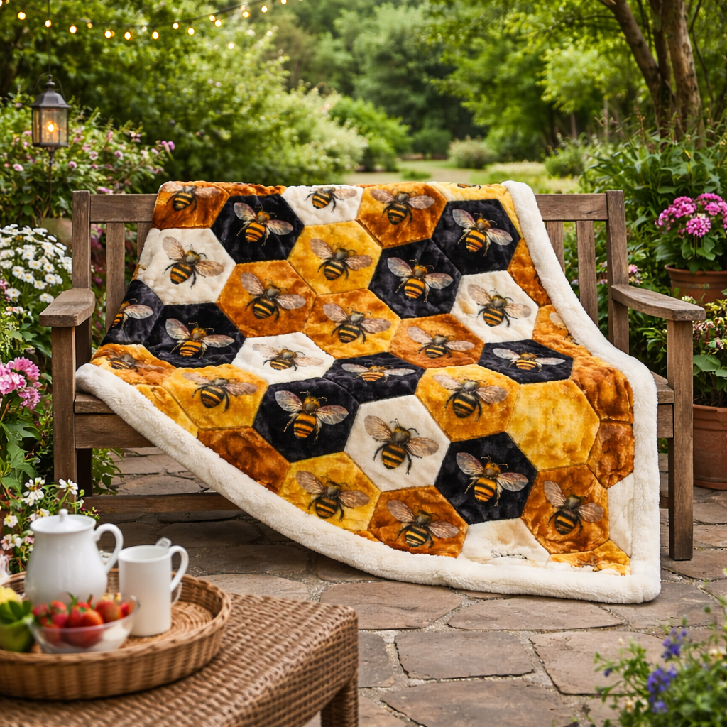 Queen Bee XR0403001CL Faux Fur Throw Blanket