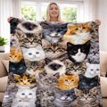 Cat XR0602001CL Fleece Blanket