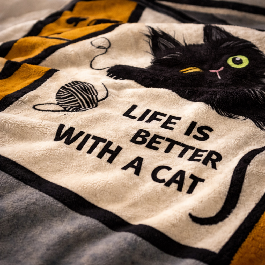 Cute Cat XR2901001CL Fleece Blanket