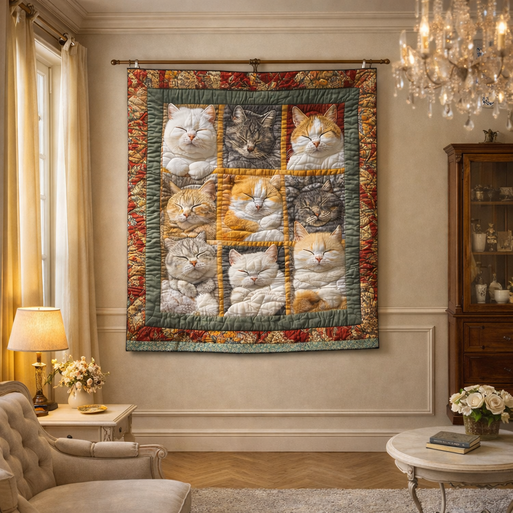 Cat XR2201001CL Quilt Blanket