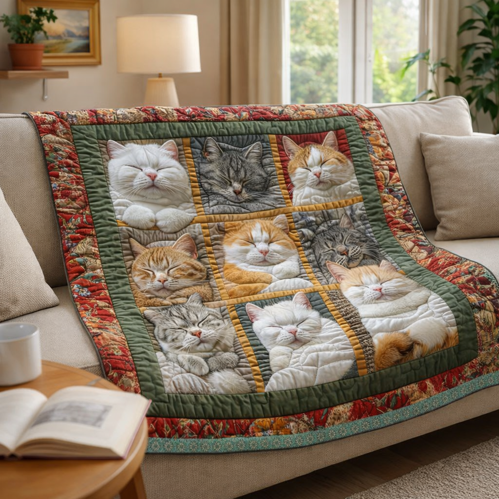 Cat XR2201001CL Quilt Blanket