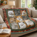 Cat XR2201001CL Quilt Blanket