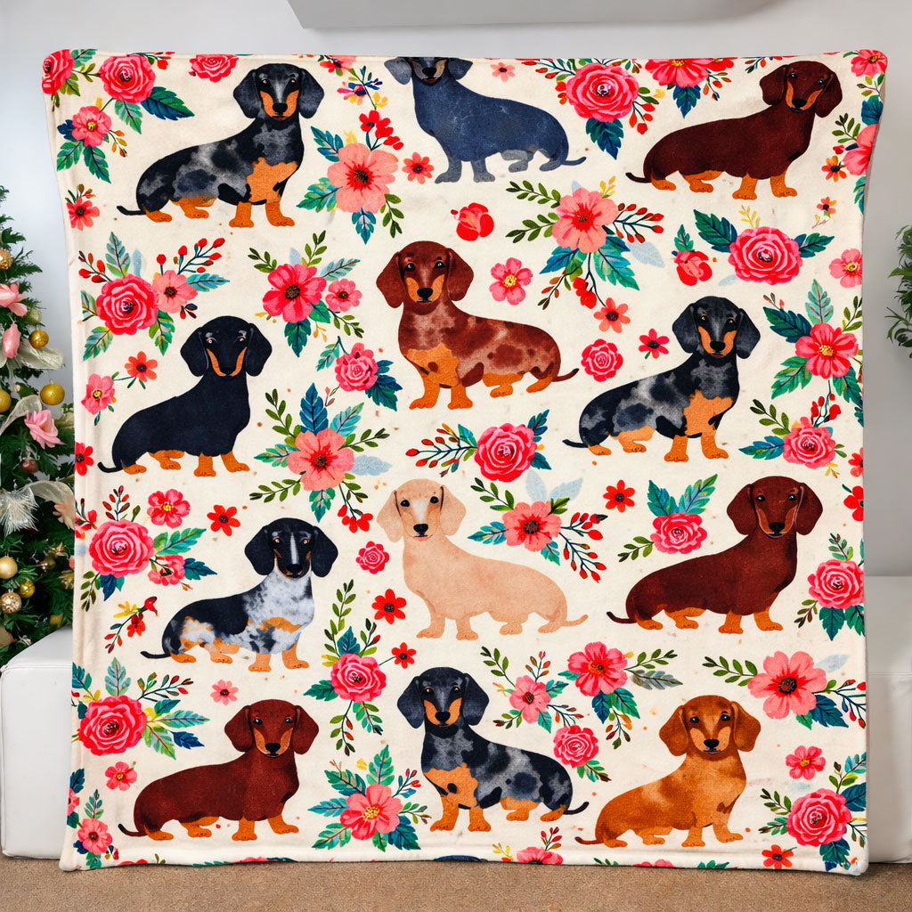 Dachshund WJ2901002CL Fleece Blanket
