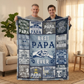 Best Papa Ever XR1903001CL Fleece Blanket