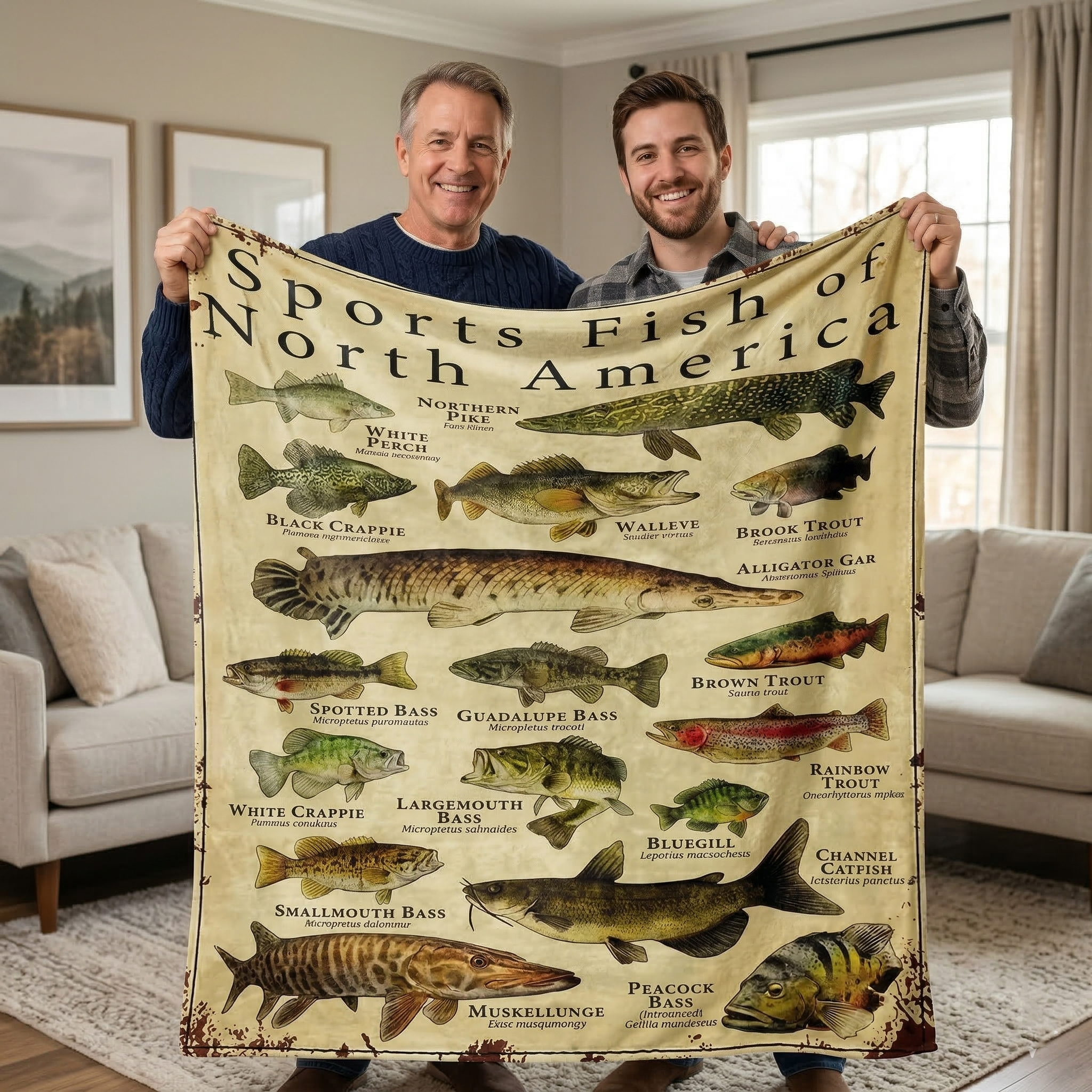Fish Lovers XR1903001CL Fleece Blanket