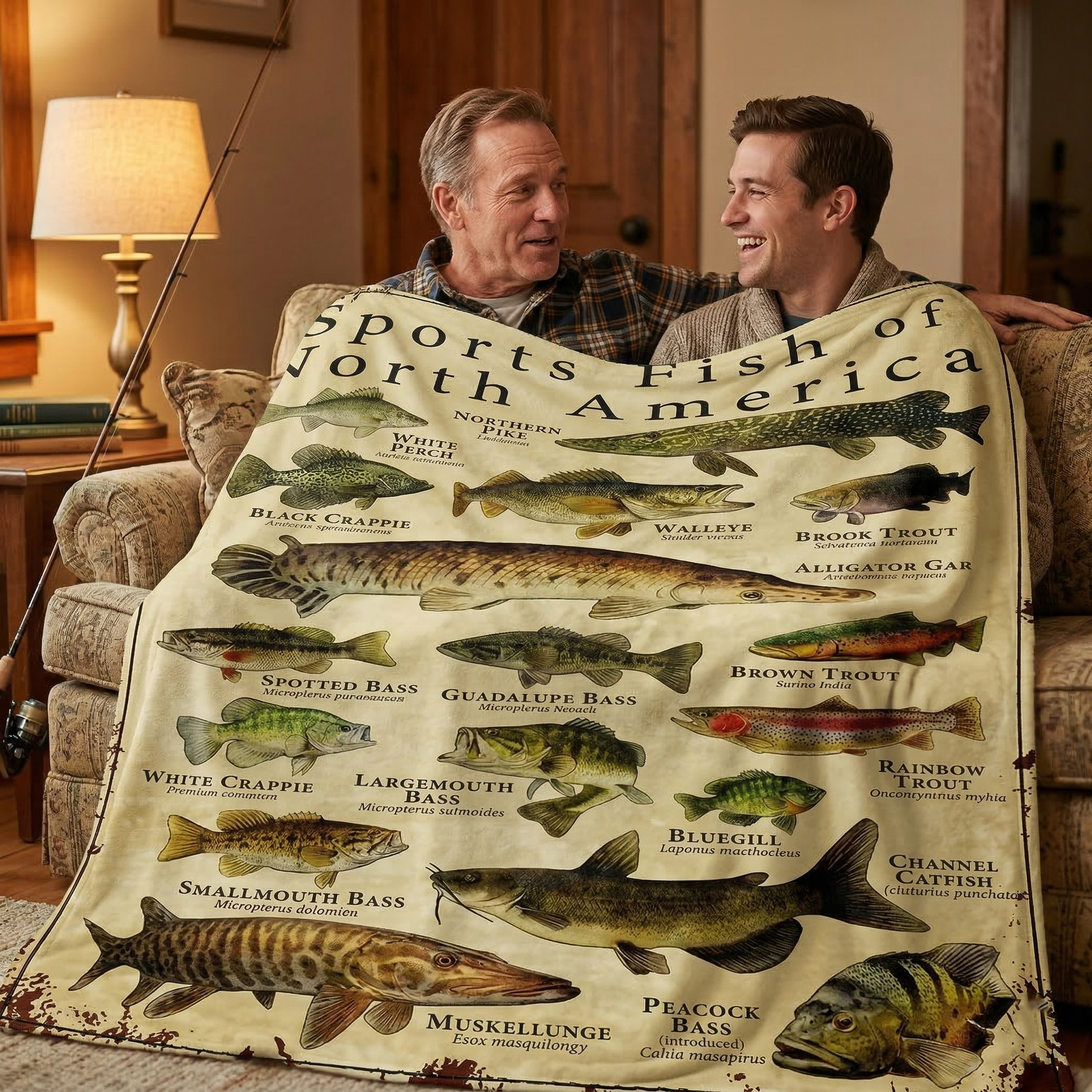 Fish Lovers XR1903001CL Fleece Blanket