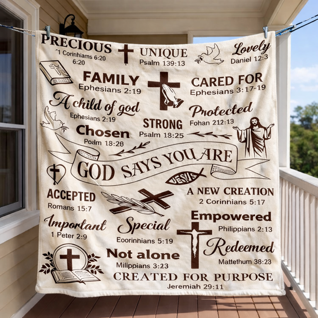 God Affirmed CP2901002CL Fleece Blanket