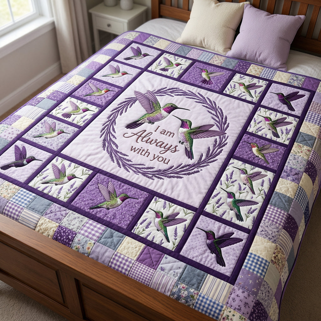 Hummingbird I Am Always With You XR3103002CL Quilt Blanket