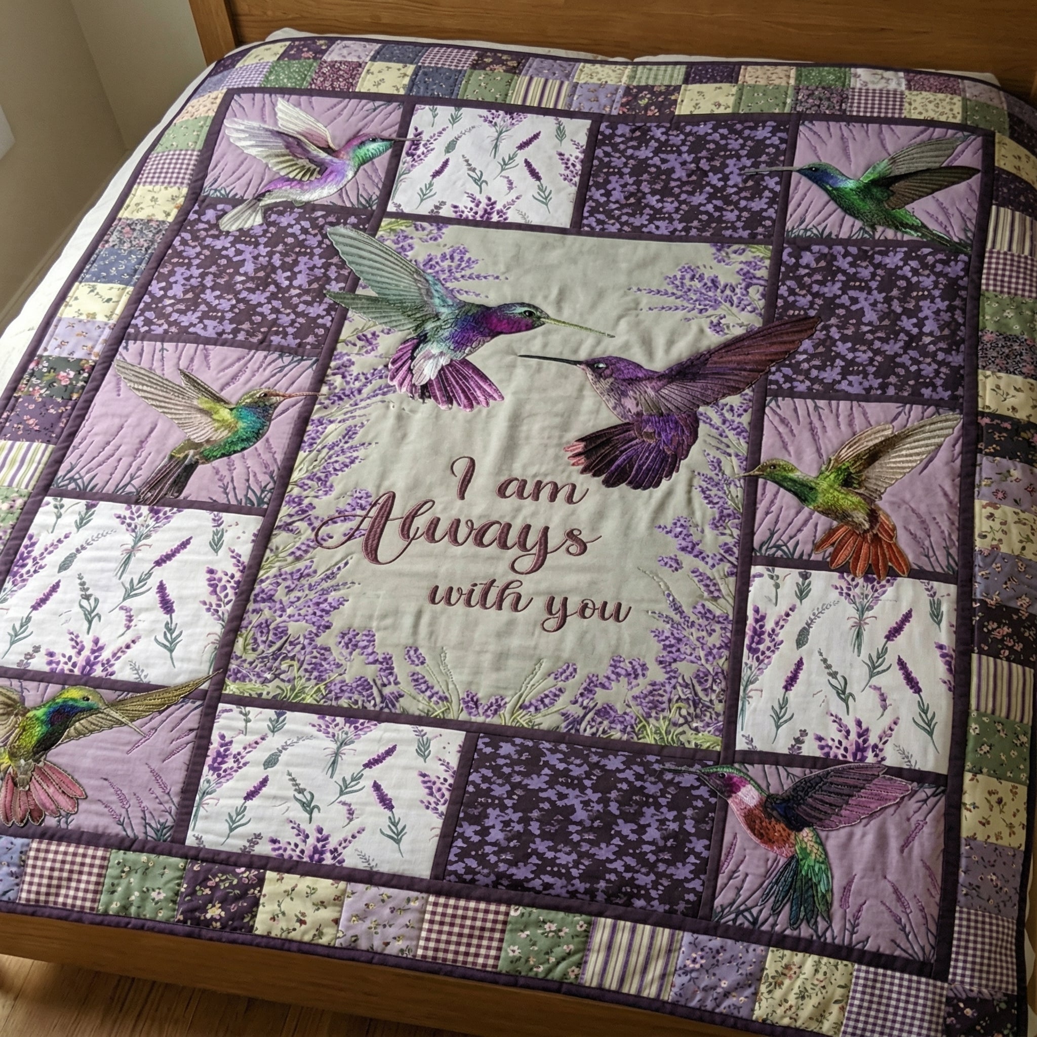 Hummingbird Always With You XR3103001CL Quilt Blanket