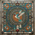 Tribal Hummingbird XR0204003CL Quilt Blanket