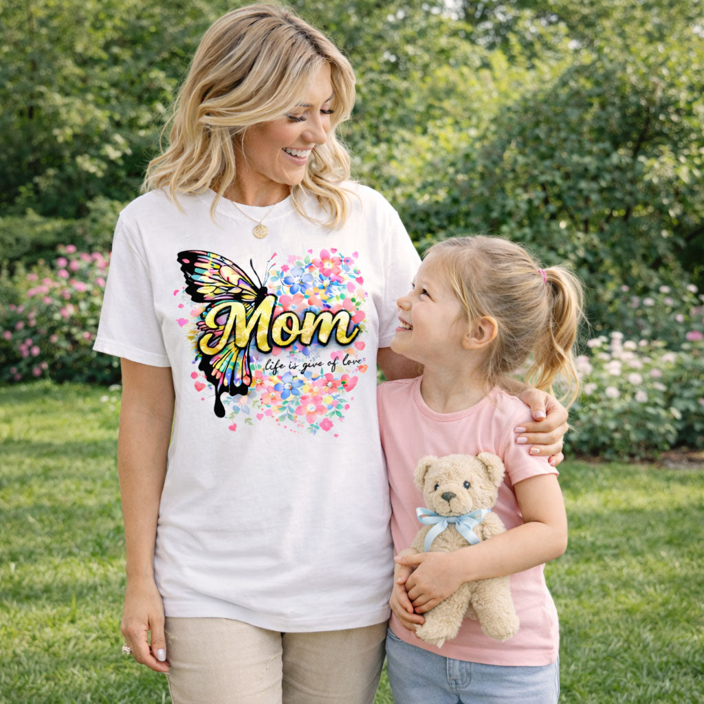 Mom Butterfly Floral KL0303001CL Unisex T-shirt
