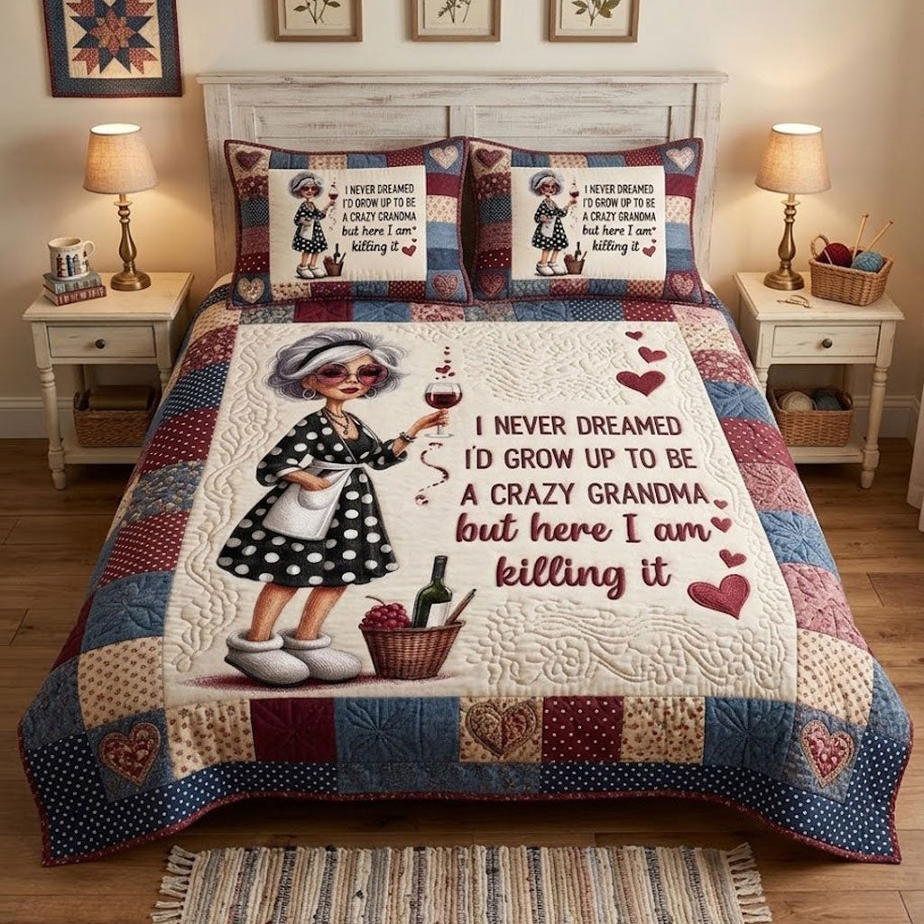Personalized Cool Grandma Life Vibes WN0404007CL Duvet Cover Set
