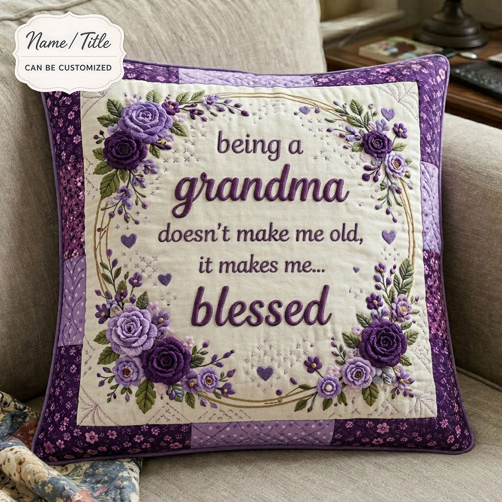 Personalized Grandma Anniversary WN0104004CL Quilted Pillow Case