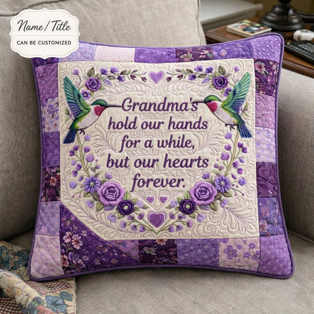 Personalized Grandma Love Forever WN0104006CL Quilted Pillow Case