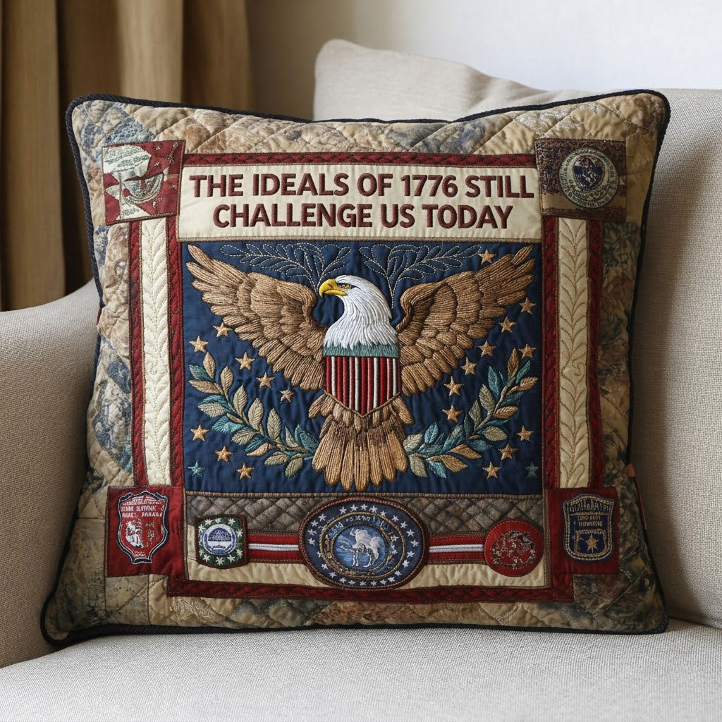 The Ideals Of 1776 Commemorative WN0104016CL Quilted Pillow Case