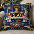 USA 250 Years Liberty Bell Celebration WN0104017CL Quilted Pillow Case