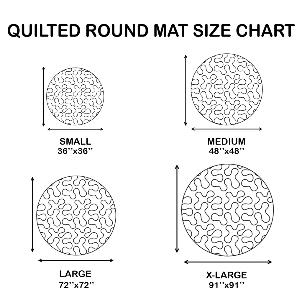 Bee & Sunflower Harmony KL0212001CL Quilted Round Mat