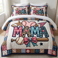 Personalized Baseball Mom Heart WN0304007CL Duvet Cover Set