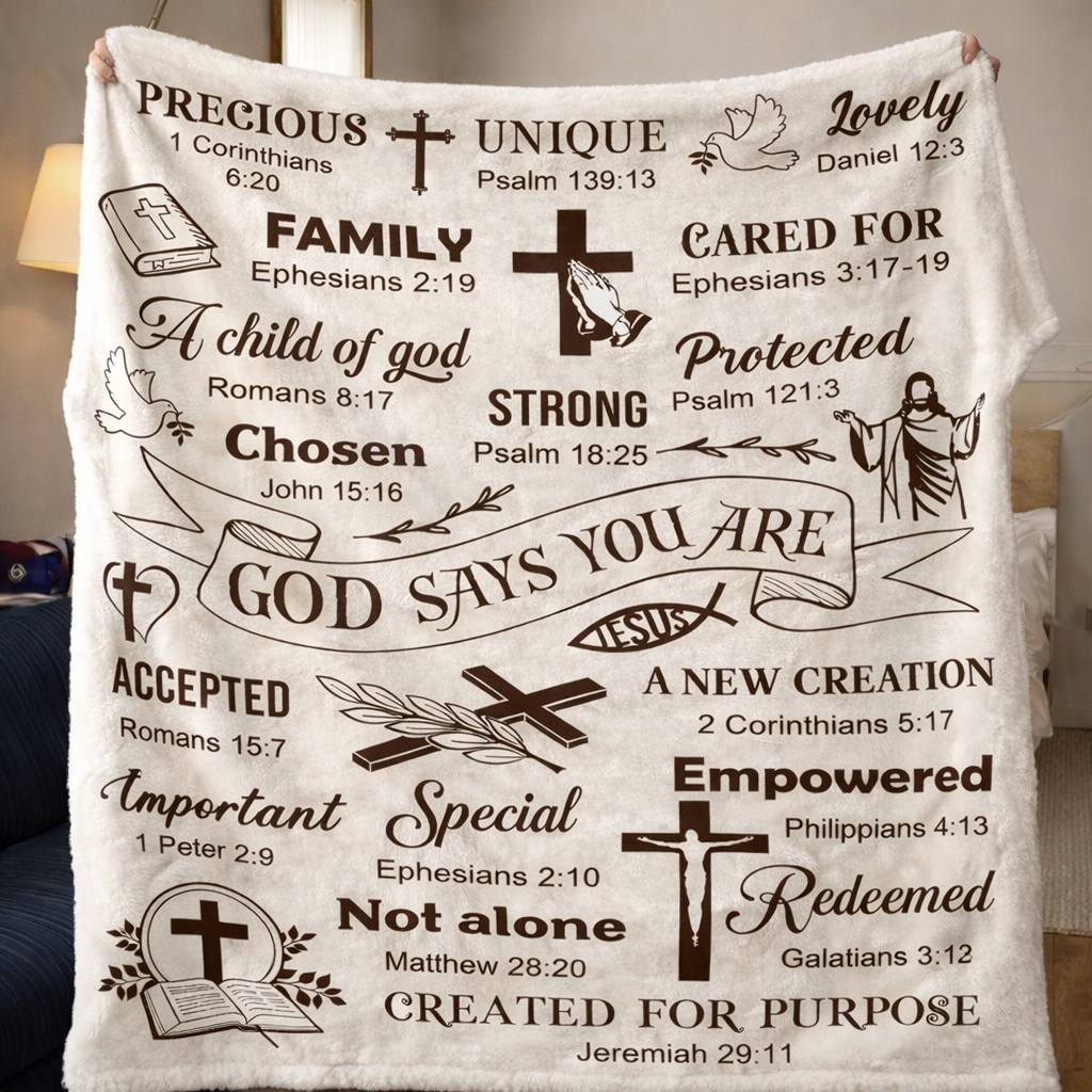 God Affirmed CP2901002CL Fleece Blanket