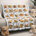 Cute Capybara WN2303001CL Fleece Blanket