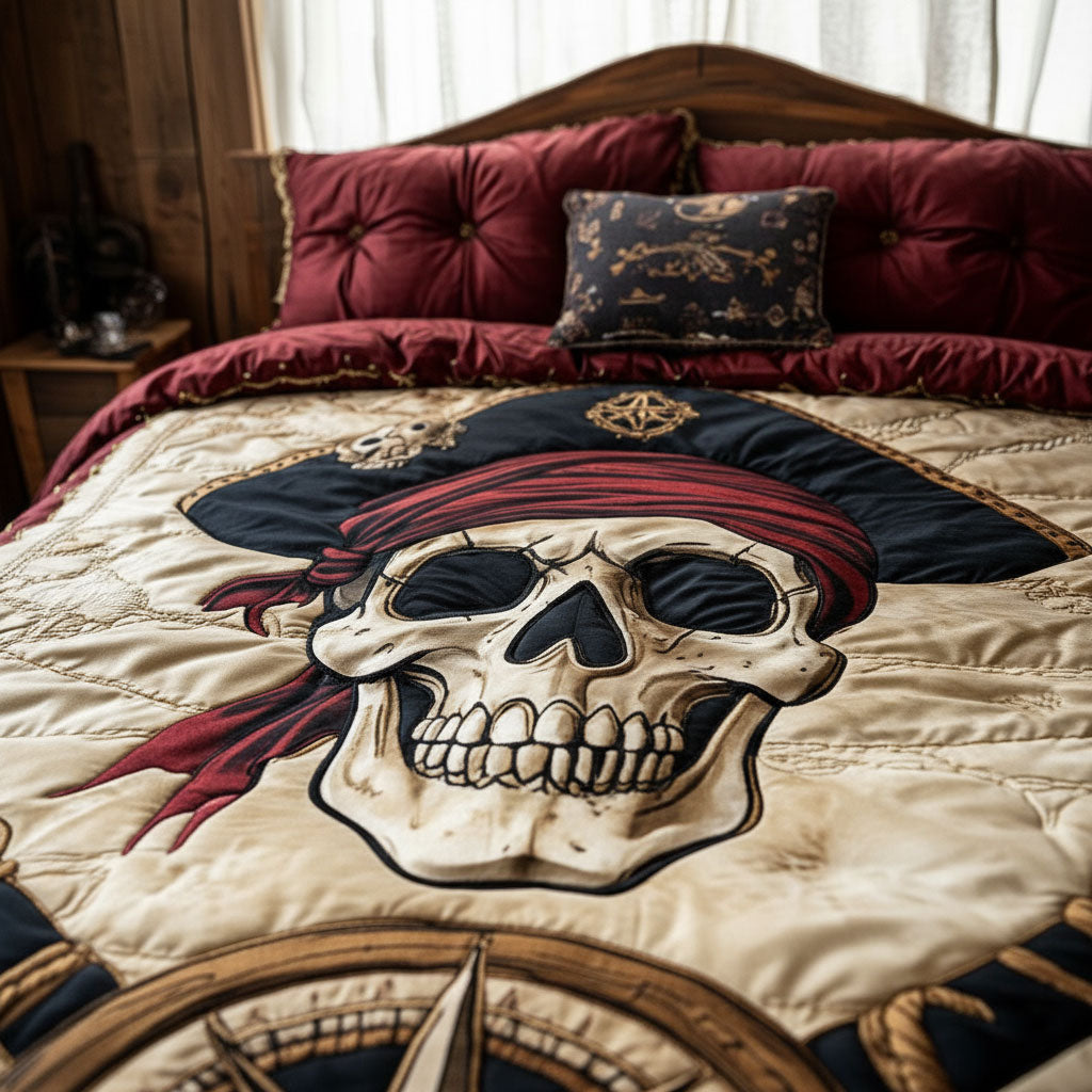 Crimson Pirate CP2301002CL Quilted Bedding Set