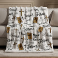 Peaceful Faithful WJ0403001CL Faux Fur Throw Blanket