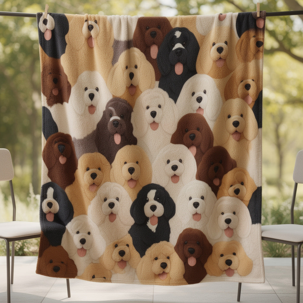 Goldendoodle WJ0303003CL Fleece Blanket